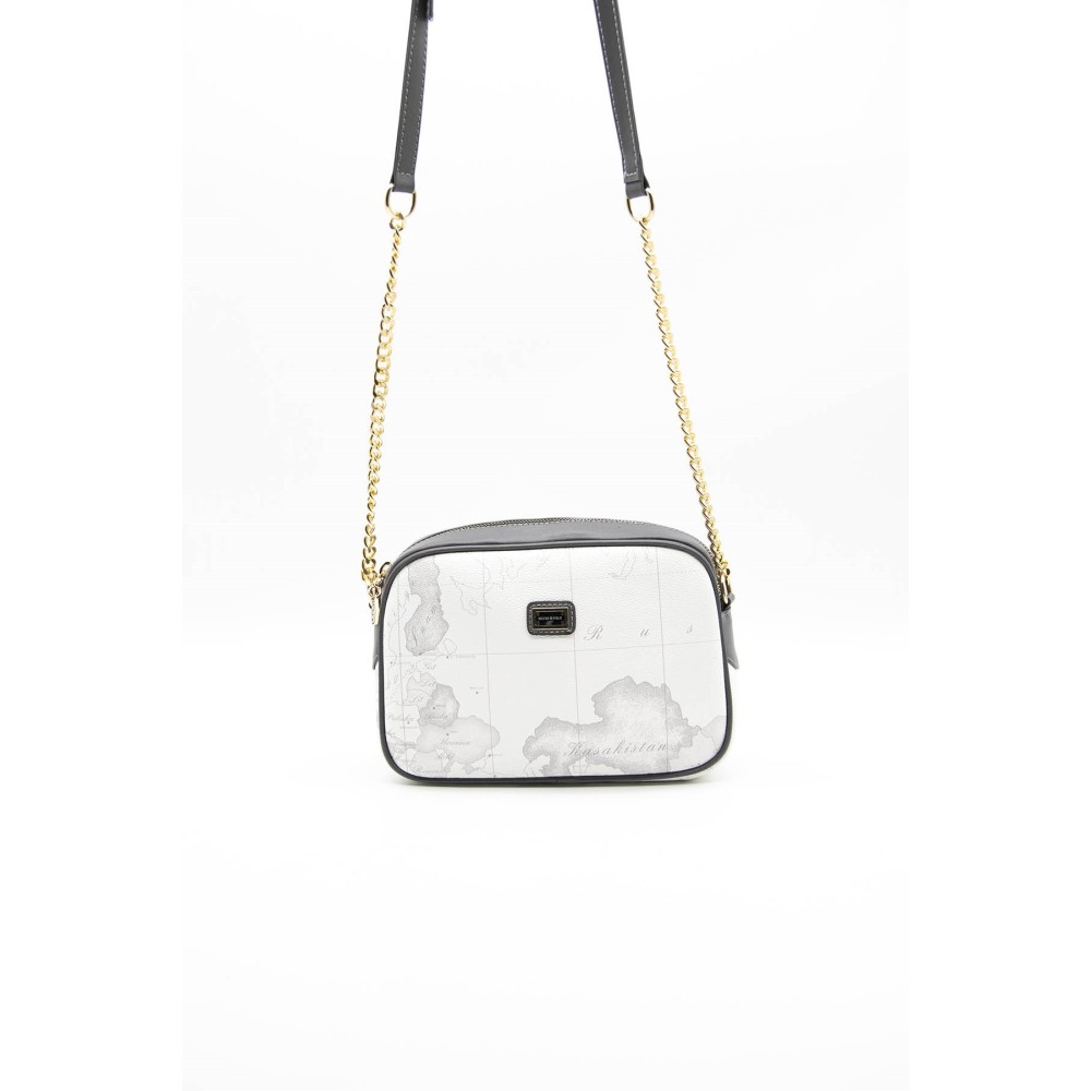 Silver Polo Λευκή Γυναικεία Tσάντα χιαστί μονής θήκης SP1041-4