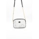 Silver Polo Λευκή Γυναικεία Tσάντα χιαστί μονής θήκης SP1041-4