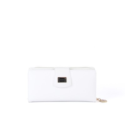Silver Polo Λευκό Γυναικείο Πορτοφόλι & Θήκη για Κάρτες με τρεις θήκες 
