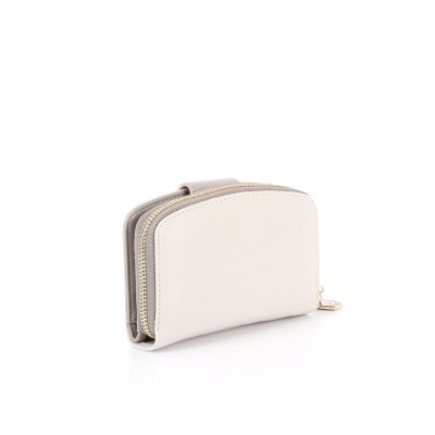 Silver Polo Μπεζ Γυναικείο Πορτοφόλι & Θήκη για κάρτες με χρυσό μαγνητικό κούμπωμα