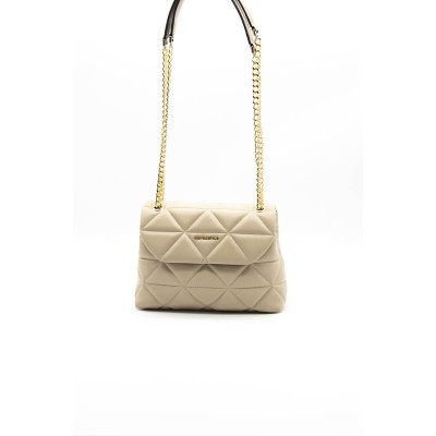 Silver Polo Nut Γυναικεία τσάντα χιαστί με λουράκι αλυσίδα