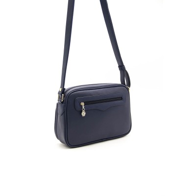 Silver Polo Μπλε Γυναικεία Τσάντα χιαστί μονής θήκης